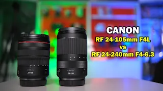 Обзор сравнение Canon RF 24-105mm F4L IS USM vs Canon RF 24-240mm F4-6.3 IS USM