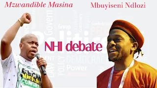 Mbuyiseni Ndlozi debates which Mzwandile masina regarding NHI registration | ANC | EFF