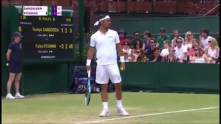 Wimbledon, Fognini perde il controllo: "Maledetti inglesi, deve scoppiare una bomba qua"