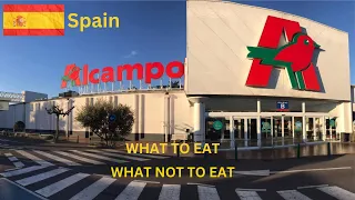 Shopping in a Spanish supermarket Alcampo