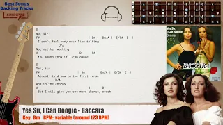 🎻 Yes Sir, I Can Boogie - Baccara Bass Backing Track with chords and lyrics