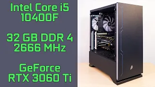 Intel Core i5 10400F and nVidia GeForce RTX 3060 Ti. Gaming Test 2K