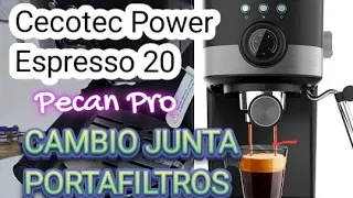 Cecotec Power Espresso 20 Pecan Pro, TUTORIAL CAMBIO JUNTA PORTAFILTRO
