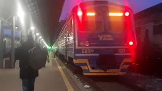 Київ-Тарасівка.Поїздка в рейсах 6079/6080.Електропоїзд ЕД9М-100.Київська область//Kyiv-Tarasivka.