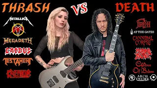 THRASH METAL VS DEATH METAL (Guitar Riffs Battle)