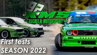 Kausi 2022 ekat treenit! Mukana mm. Heinonen, Keski-Korpi | Koskela Motorsport BMW E30