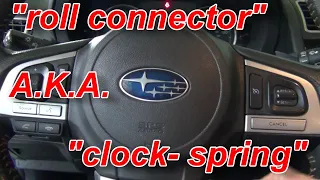 Roll Connector "Clock Spring" Diagnosis and Replacement