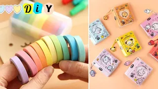 🌈 DIY Handmade stationery / Cute stationery / How to make stationery supplies at home / easy crafts