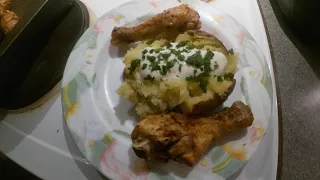 Unboxing Ultenic K20 air fryer and How to do drumsticks and baked potatoes in a new air fryer