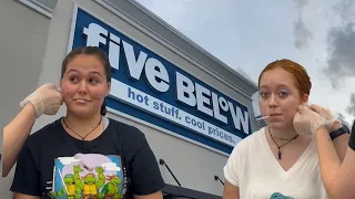 WE GOT OUR EARS PIERCED AT FIVE BELOW?!