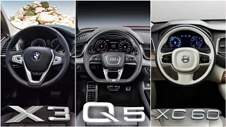 Volvo XC60 VS Audi Q5 VS BMW X3 - Interior Design