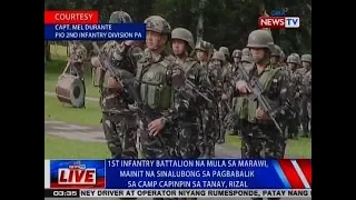 NTVL: 1st Infantry Batallion na mula sa Marawi, mainit na sinalubong sa pagbabalik sa Camp Capinpin