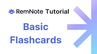 RemNote Tutorial - Basic Flashcards