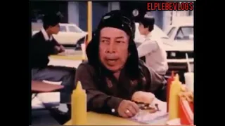 TunTun y César Bono comiendo hamburguesas