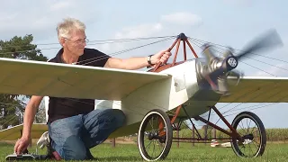 SCRATCH BUILD HALF SIZE RC CAUDRON TYPE N - MAIDEN FLIGHT