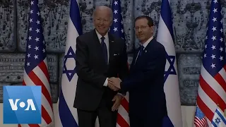 Joe Biden Meets Israeli President Isaac Herzog