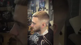 Стрижка с бородой до и после. Beard haircut before and after.