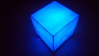 DIY Tesseract cube from Avengers movie | Night Lamp | Rechargable | made by old mobile battery |