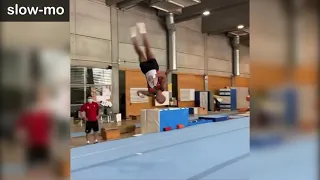 MAG 2022 COP Artistic gymnastics elements [H] Zapata 2 F/X (slow-mo)