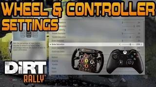 Dirt Rally BEST WHEEL & CONTROLLER SETTINGS