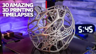 Best Satisfying 3D Print TimeLapses (Creality CR-6 SE)