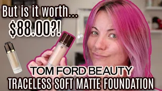TOM FORD NEW TRACELESS SOFT MATTE FOUNDATION + LUXURY MAKEUP TRY ON!