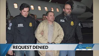 Mexican drug lord Joaquín ‘El Chapo’ Guzmán claims he can’t get calls or visits in a US prison