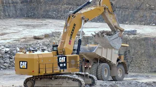 CATERPILLAR 6015B & 775G im Steinbruch / Quarry, Germany, 2020. #2