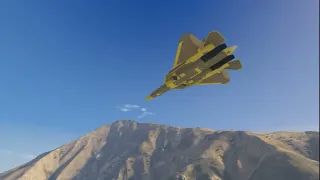 Suchoi SU-57 Stealth Multirole Fighter - Pure ASMR Style - Sluban B0986 - GTA5