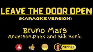 LEAVE THE DOOR OPEN | Karaoke Version | Bruno Mars feat. Anderson.Paak and Silk Sonic