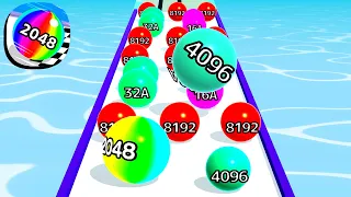 Ball Run 2048 - All Levels Gameplay Android, iOS ( Levels 1610 )