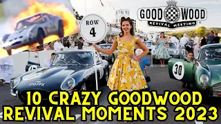 TOP 10 CRAZY THINGS AT GOODWOOD REVIVAL 2023 | REVIVAL CAR CRASHES!