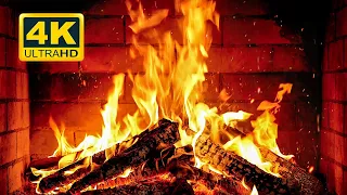 🔥 Cozy Fireplace 4K (12 HOURS). Fireplace with Crackling Fire Sounds. Crackling Fireplace 4K