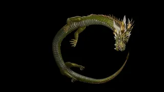 SHENRON [DRAGONS AND TYANS NFT] (#Blender3d animation, Chinese Dragon Fly)