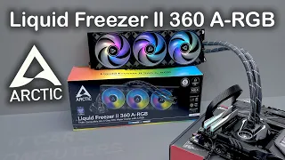 ARCTIC Liquid Freezer II 360 A-RGB Unbox install Test