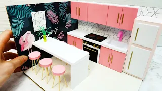 DIY Miniature Cardboard House #12    A Modern Kitchen