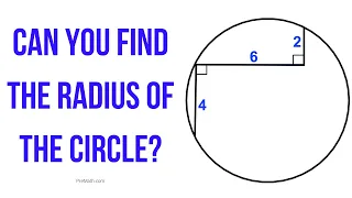 Can You Find the Radius of the Circle? | Quick & Simple Tutorial