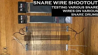 Snare Wire Shootout - 4 different wires on 6 different snares!