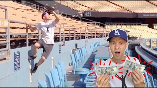 WILD DAY in the brand new HOME RUN SEATS at Dodger Stadium