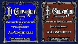 Ponchielli : Il Convegno, Divertimento for 2 Clarinets and piano - Del Mastro/Magistrelli/Caramella