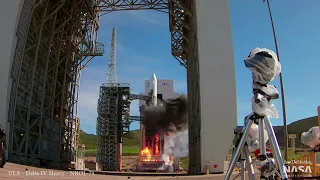 ULA - Delta IV Heavy - NROL-71 - 4K wide angle w/ high fidelity audio, wait for the end!