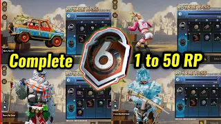 M6 1 to 50 RP Reward | M6 Mythic Winter Reward | M6 RP Reward | M6 Royal Pass | Prajapati Gaming