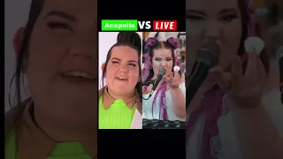 Netta Toy Acapella Vs live #viral #viralmusic #shorts #short