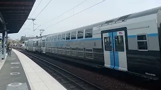 RER C Départ d'un Z8800 + Z20900 à Ermont - Eaubonne à destination de Montigny - Beauchamp