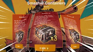 Smasher containers