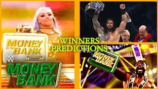 WWE Money in the Bank 2021 Final winners Predictions ||