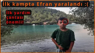 Ücretsiz Kamp Alanı Cennet koyu Bodrum, Muğla (İlk kamp ilk kaza!)