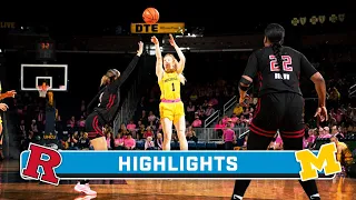 Rutgers at Michigan | Highlights | Big Ten Women's Basketball | Feb. 10, 2024