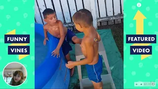 TRY NOT TO LAUGH - SUMMER POOL & WATER SLIDE Fails Compilation | Funny Vines Videos July 2018 - YouT