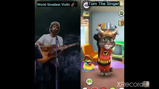 World smallest violin vs Tom the op singer